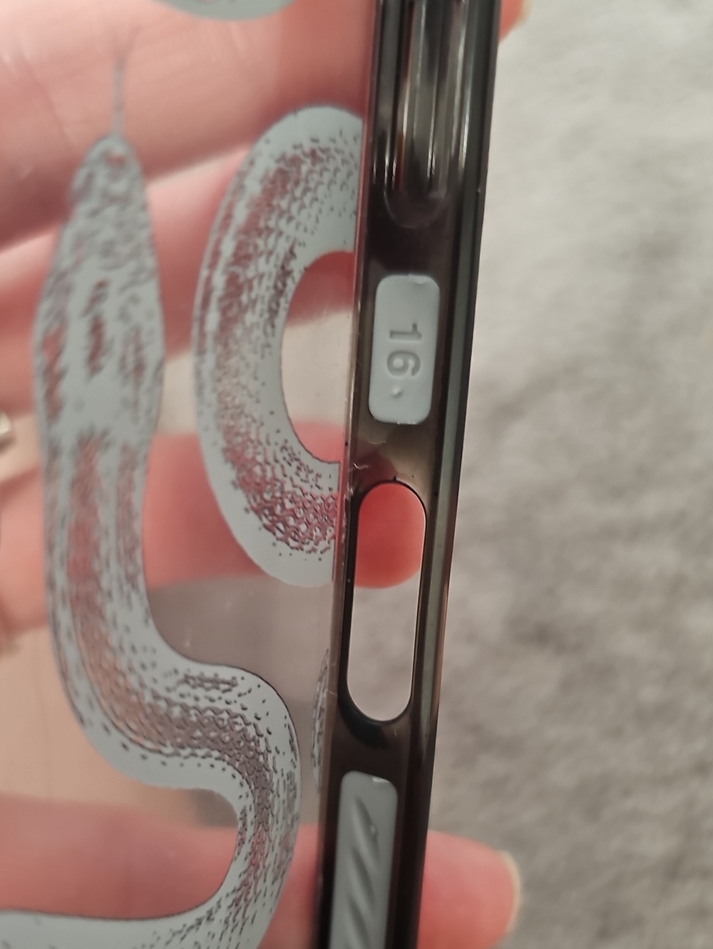 Casetify iphone 16 Black Kingsnake Impact Case - Picture 8 of 10